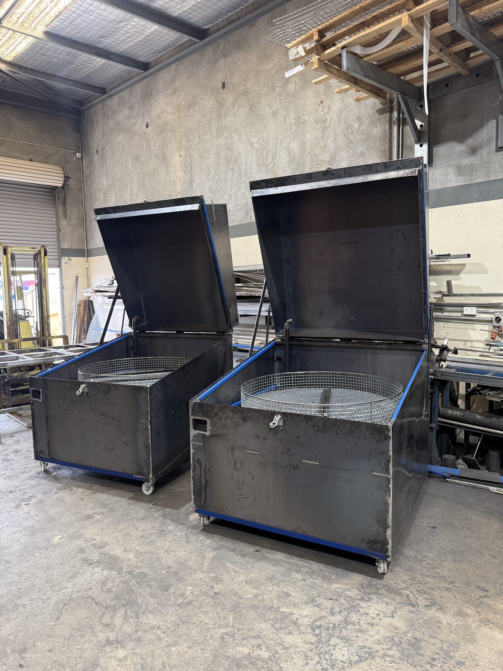 Custom ventilated steel equipment enclosures fabricated in Bibra Lake WA